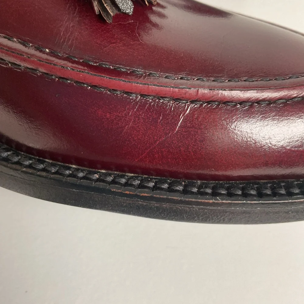 Vintage Florsheim Imperial Tassel Loafers | Tuscany Bordeaux | Men’s 10.5 AA